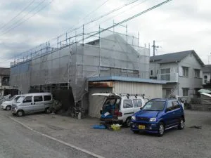 集合住宅スタッコ外壁塗装・カラーベスト屋根塗装事例【京都府八幡市】