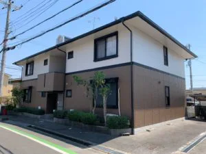 京都府城陽市集合住宅の屋根・外壁塗装工事施工事例